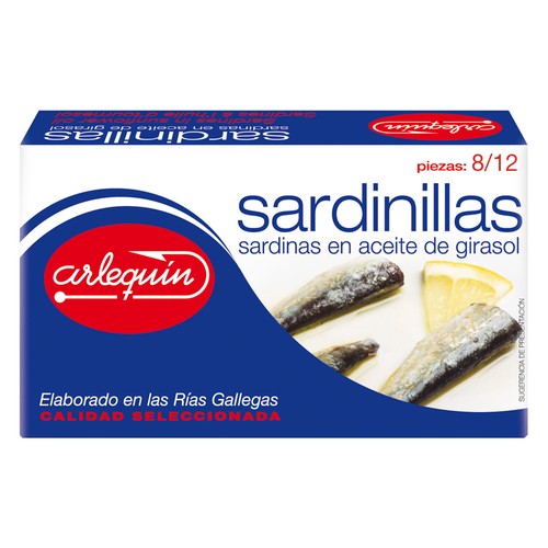 ARLEQUIN Sardinilla en aceite de girasol lata 57g