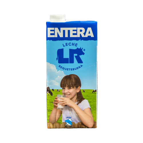 Leche de vaca entera L.R. 1l.