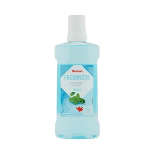 PRODUCTO ALCAMPO Enjuague bucal de uso diario, 0% alcohol y sabor a menta 500 ml.