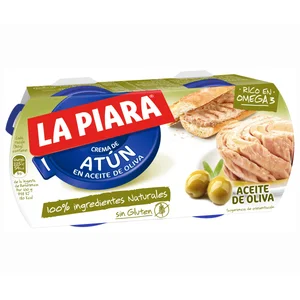 LA PIARA Paté de atún en aceite de oliva Sólo Natural 2 ud x 75 g.