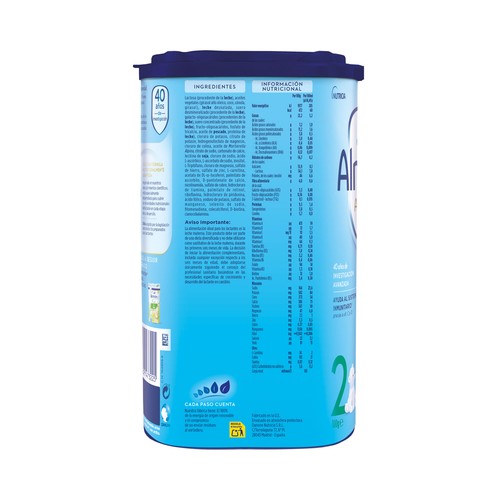 ALMIRÓN Advance 2 Leche (2) de continuación a partir de 6 meses 800 g.