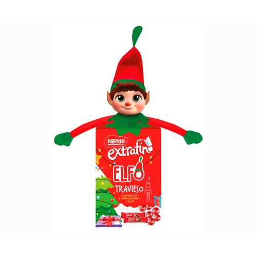 NESTLÉ Lote chocolates y elfo travieso 79 g.