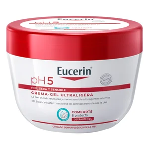 EUCERIN Crema ultraligera con textura gel, para pieles secas y sensibles EUCERIN pH5 350 ml.