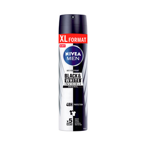 Imagen de NIVEA Men original black & white invisible Desodorante spray para hombre con fórmula de secado rápido 250 ml.