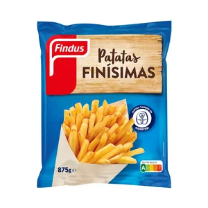 FINDUS Finísimas Patatas prefritas ultracongeladas, aptas para airfryer 875 g.