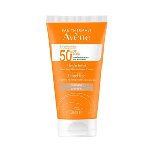 THERMALE AVÉNE Fluido solar facial unificante con color y FPS 50+ (muy alta), para pieles normales, mixtas y sensibles 50 ml.