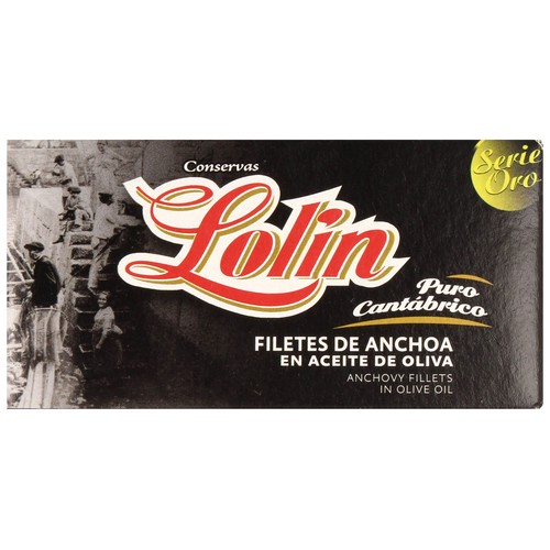 LOLIN Filetes de anchoa en aceite de oliva LOLIN 29 g.