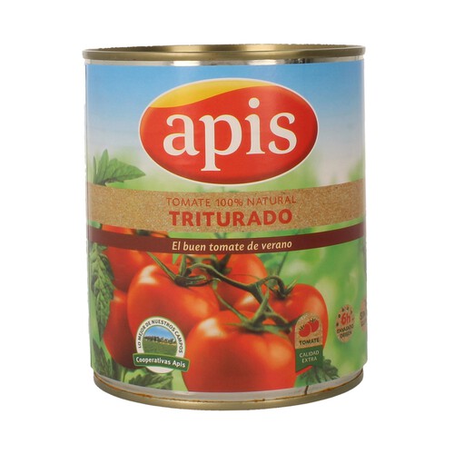 Tomate triturado natural APIS lata de 800 g.