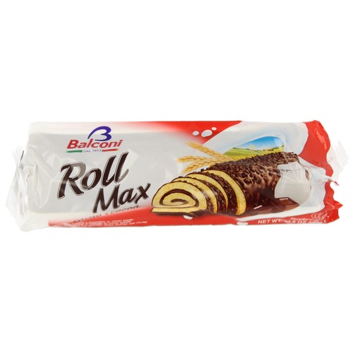 BALCONI Rollito de bizcocho relleno de cacao 300 g.