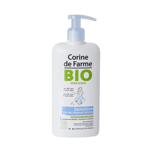 CORINE DE FARME Gel de higiene íntima, especial pieles sensibles CORINE DE FARMA Bio organic 250 ml.