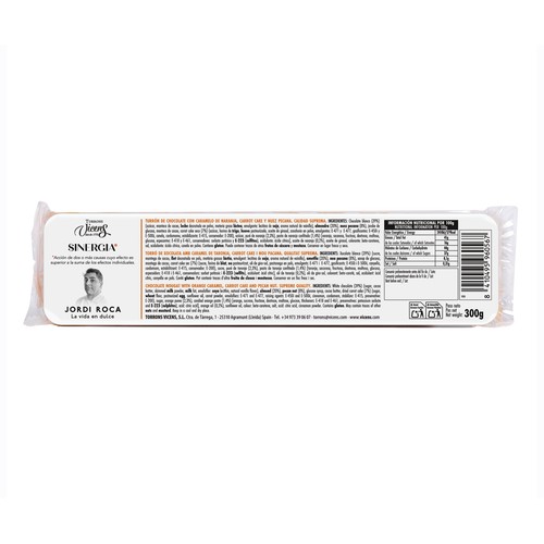 VICENS Turrón cromatismo naranja Jordi Roca 300 g.