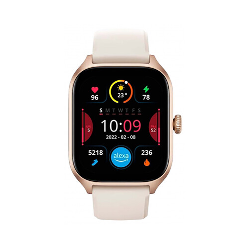 AMAZFIT GTS 4 blanco, Smartwatch 4,29cm (1,75) Amoled, GPS, WiFi, Bluetooth, frecuencia cardiáca.