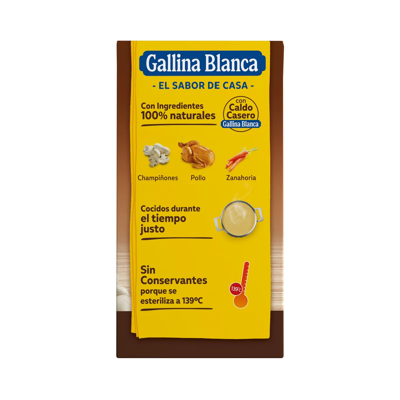 Crema casera de champiñones con pollo 500 ml.