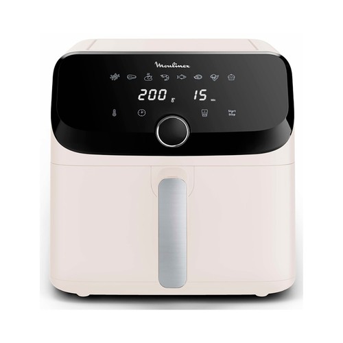 Freidora de aire, 7,5L, 2020W, MOULINEX Easy Fry Mega EZ855A, ventana, 8 programas.