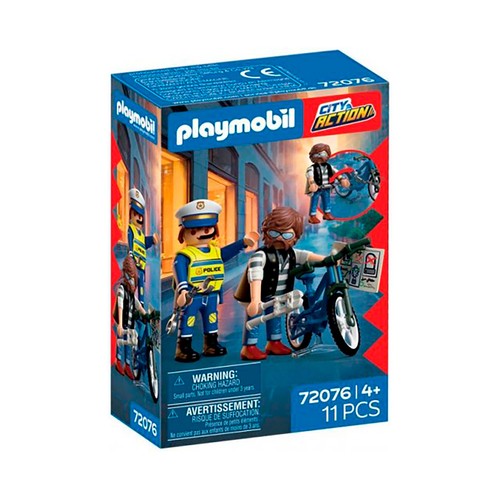 PLAYMOBIL. 72076. Robo de bicicleta