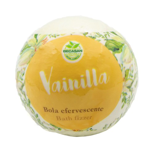 BECASAN NATURE Bola de baño efervescente con aroma a vainilla, rosa, jazmín y lavanda BECASAN NATURE.