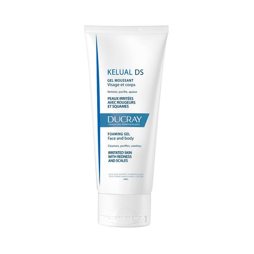 DUCRAY Kelual ds Gel limpiador para pieles irritadas con rojeces y escamas 200 ml.