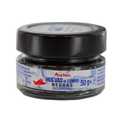 AUCHAN Huevas negras de lumpo procedentes de pesca sostenible certificada (MSC) 50 g Producto Alcampo.