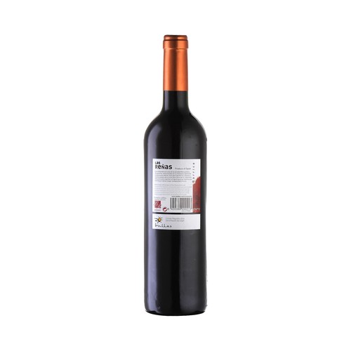LAS REÑAS  Vino tinto con D.O. Bullas botella de 75 cl.
