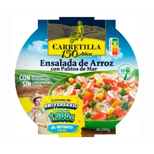 CARRETILLA Ensalada de arroz con palitos de mar 240 g.
