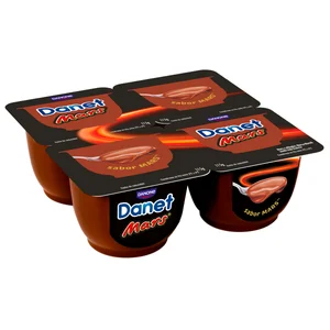 DANET de Danone Natillas con sabor a Mars (chocolate y caramelo) 4 x 115 g.