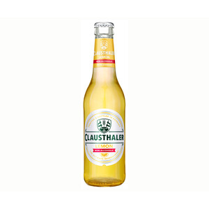Imagen de CLAUSTHALER LEMON Cerveza con limón sin alcohol botella de 33 centilitros