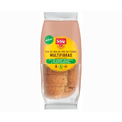SCHAR Pan de molde multifibras sin gluten 330 gr.