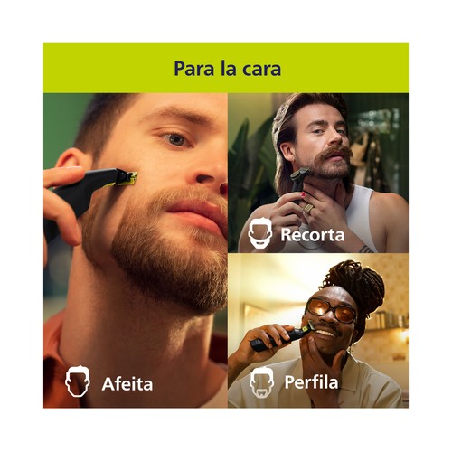 Afeitadora PHILIPS One Blade Pro QP6542/15 (Autonomía 90 min - Recargable).