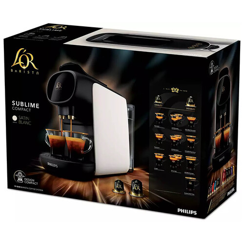 Cafetera de cápsulas PHILIPS L´OR Barista Sublime LM9012/00 negro, 19 bar, 1 ó 2 tazas.