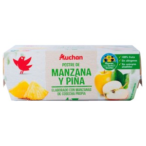 Imagen de ALCAMPO CULTIVAMOS LO BUENO Compota de manzana y piña pack 4 uds. x 100 g.