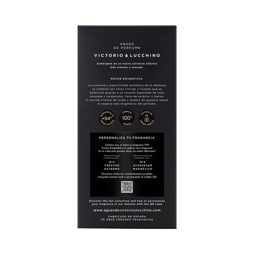 VICTORIO & LUCCHINO Nº 9 noche enigmática Eau de parfum (agua de perfume) para hombre 150 ml.