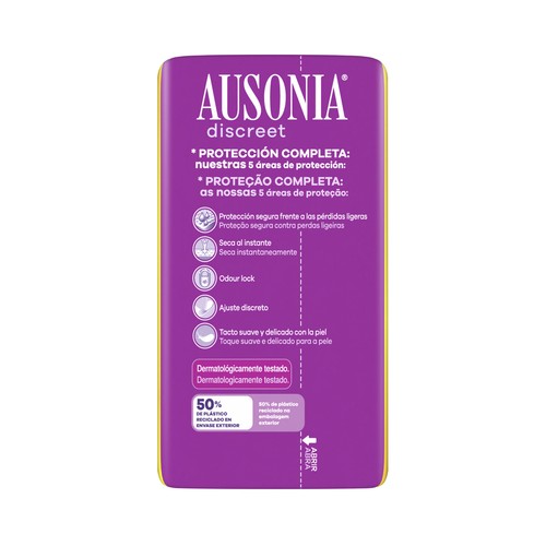 AUSONIA Discreet Compresas extra para perdidas de orina 34 uds.