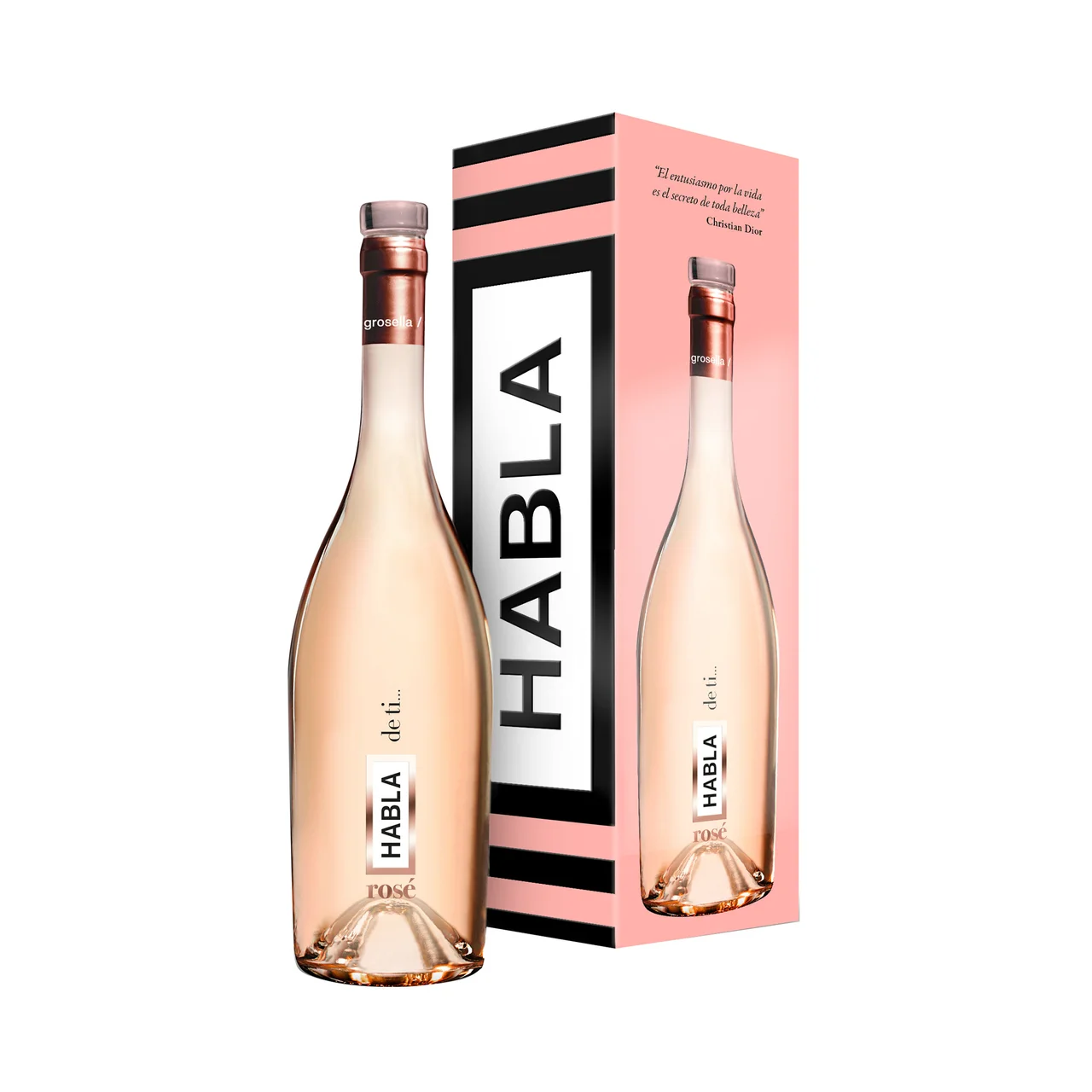 HABLA DE TI Rosé Vino rosado seco con I.G:P Vinos de la Tierra de Extremadura botella 75 cl.
