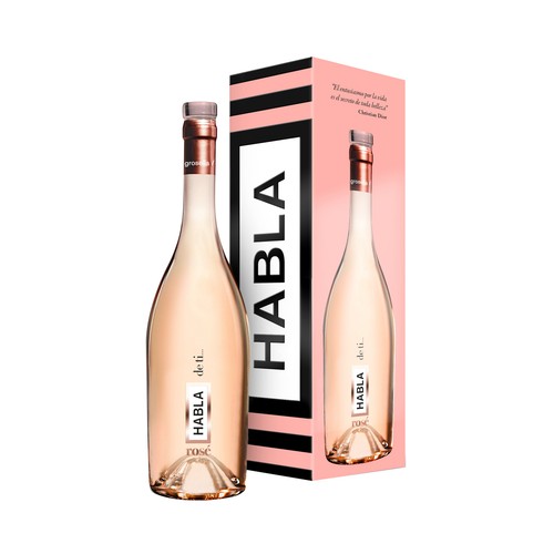 HABLA DE TI Rosé Vino rosado seco con I.G:P Vinos de la Tierra de Extremadura botella 75 cl.