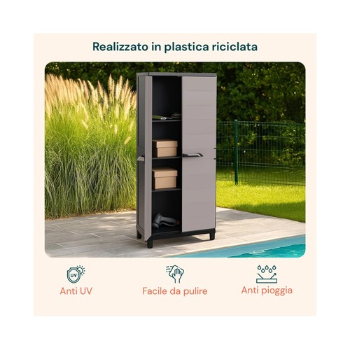 Armario con baldas 172x66x40cm. TOOMAX