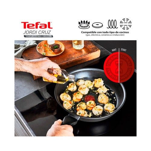 Sartén 20cm de aluminio fundido con antiadherente antirayaduras, Jordi Cruz TEFAL.