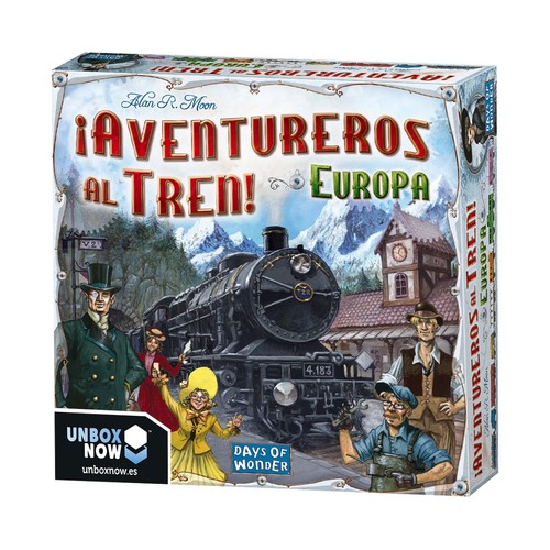 Juego de mesa de estrategia ¡Aventureros al Tren! Europa, de 2 a 5 jugadores, ASMODEE.