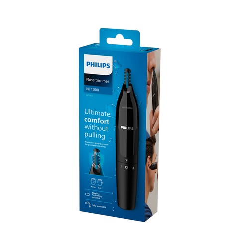 Recortador de nariz y orejas PHILIPS NT1650/16, sistema de protección, resistente al agua.
