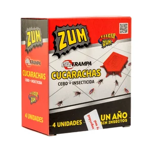ZUM Gel trampas cucarachas (cebo + insecticida) 4 uds.