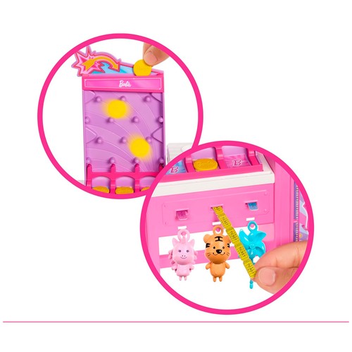 BARBIE Muñeca con Stand de Algodón de Azúcar +3 Años