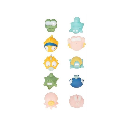 Set de 10 juguetes para baño con bolsa, BABYMOOV.