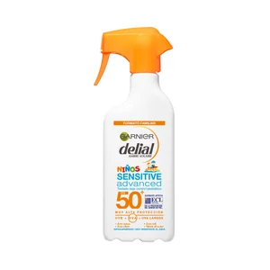 DELIAL Protector solar en spray especial para niños con FPS 50+ (muy alto) DELIAL Niños sensitive advanced de Garnier 270 ml.