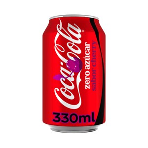 COCA COLA Zero azúcar Refresco de cola sabor cherry lata 33 cl.