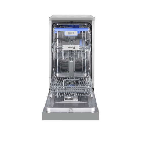Lavavajillas FAGOR  4LVF-436ADX INOX,  capacidad: 10 servicios, Clasificación energética: B, H: 84,5cm, A: 44,8cm, F: 60cm.