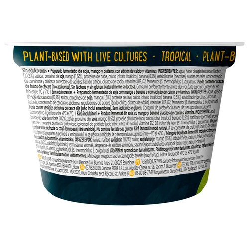 ALPRO Plant protein Especialidad de soja con mango y plátano, rico en proteina 200 g.