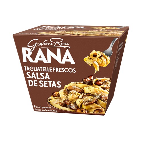 RANA Tagliatelle frescos con salsa de setas listos en 5 minutos 357 g.