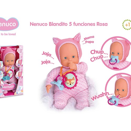 Muñeco bebé blandito con 5 funciones, My Little Nenuco Soft, NENUCO.