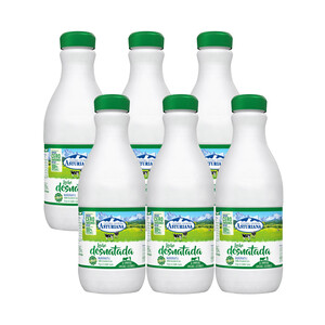 CENTRAL LECHERA ASTURIANA Leche de vaca desnatada de origen español 6 x 1.5 l.