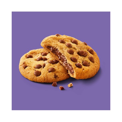 MILKA Sensations galleta con Pepitas de Chocolate y Relleno de Chocolate con Leche de los Alpes paquete 300 g.
