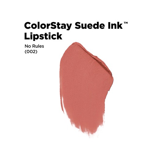 REVLON  Colorstay suede ink Tono 002 No rules Barra de labios de larga duración con acabado mate.